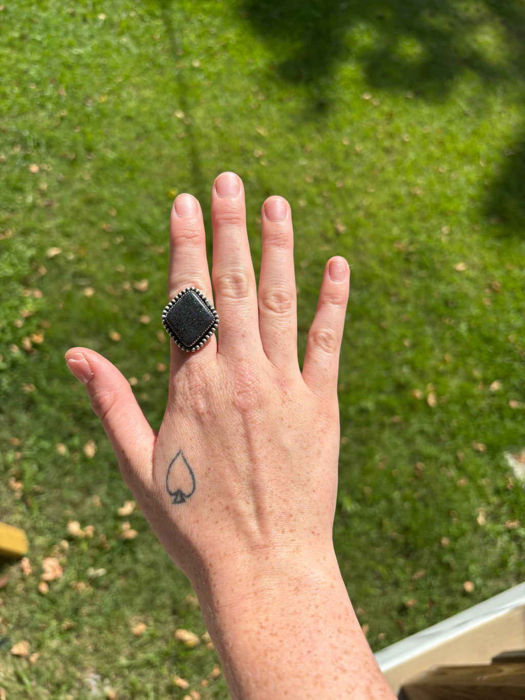 Andaamooka Opal Ring sz 8