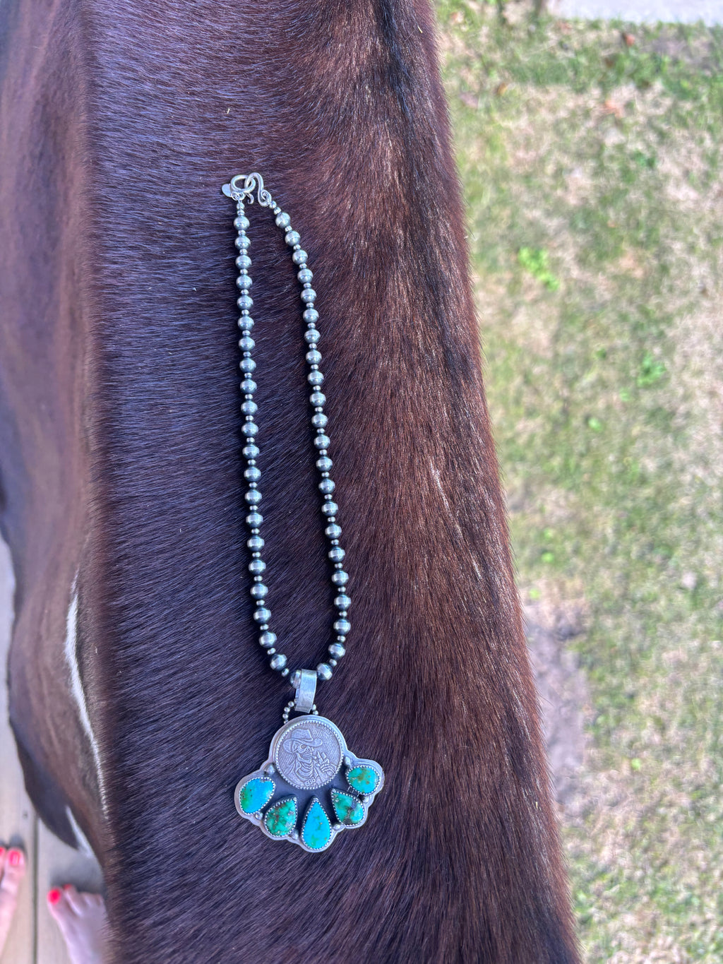 Sonoran gold coin pendant