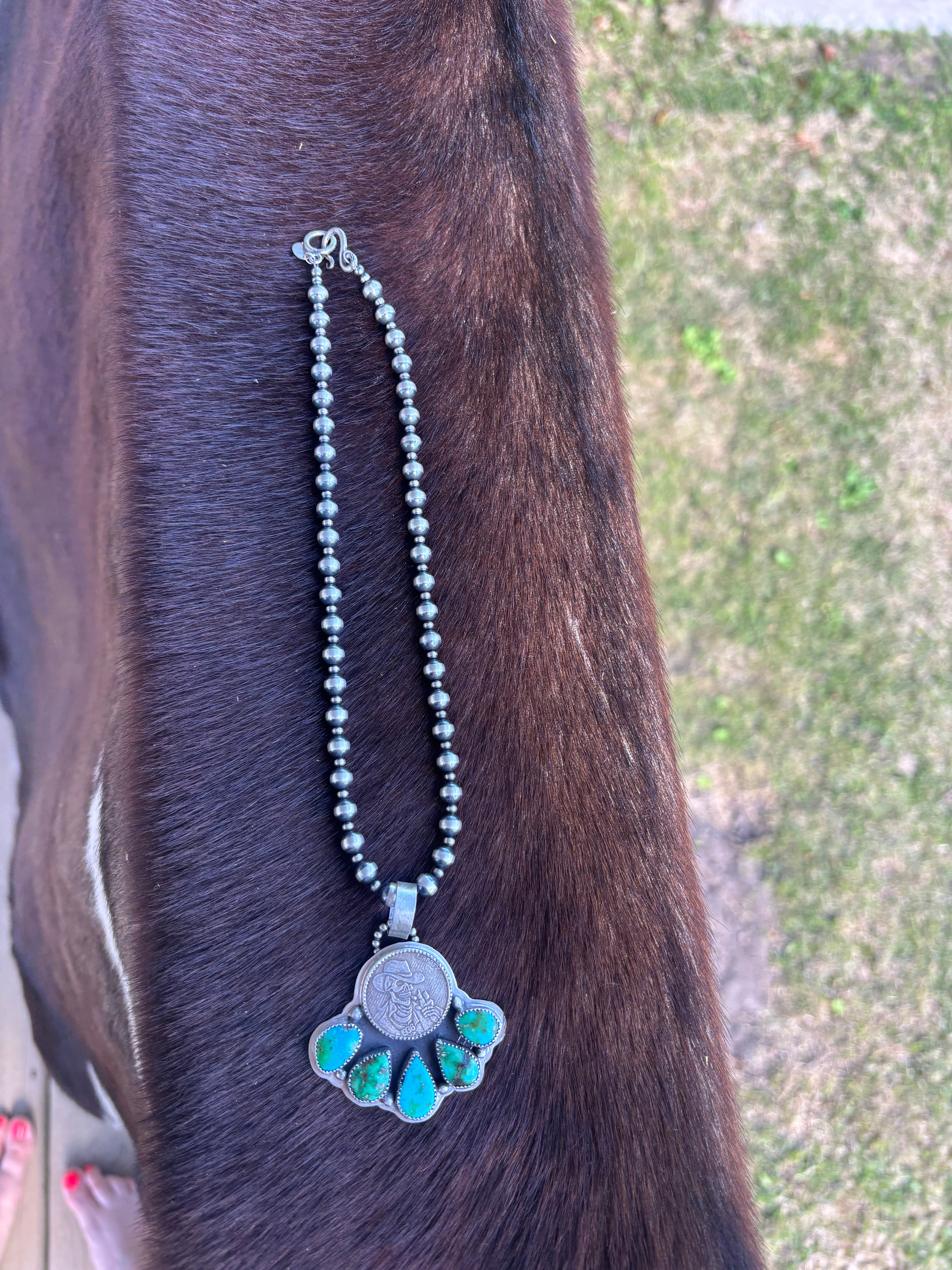 Sonoran gold coin pendant
